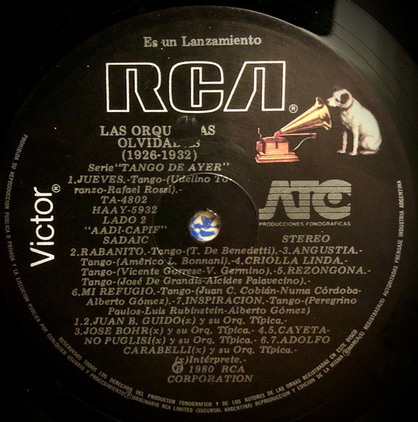 Las Orquestas Olvidadas (1926-1932)
