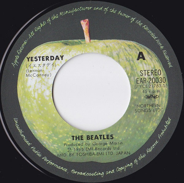 Yesterday / I Should Have Known Better