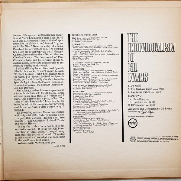 The Individualism Of Gil Evans