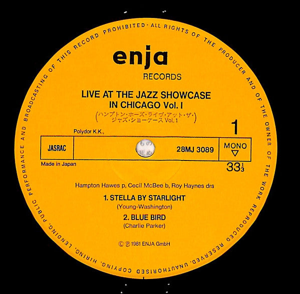 Live At The Jazz Showcase In Chicago Volume One