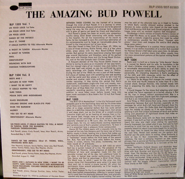 The Amazing Bud Powell, Volume 1