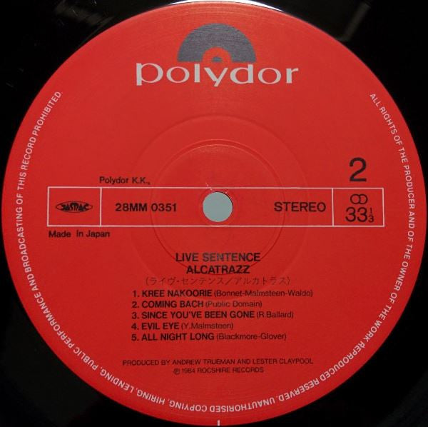 Live Sentence (No Parole From Rock 'n' Roll)