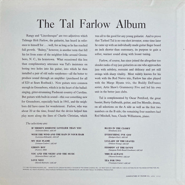 The Tal Farlow Album