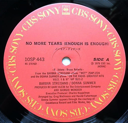 No More Tears (Enough Is Enough)