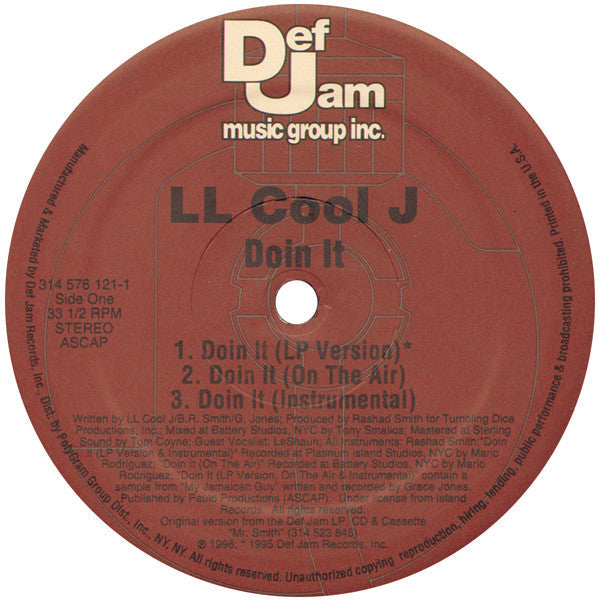 Release: Doin It-Vinyl-US-1996-314 576 121-1-2192205