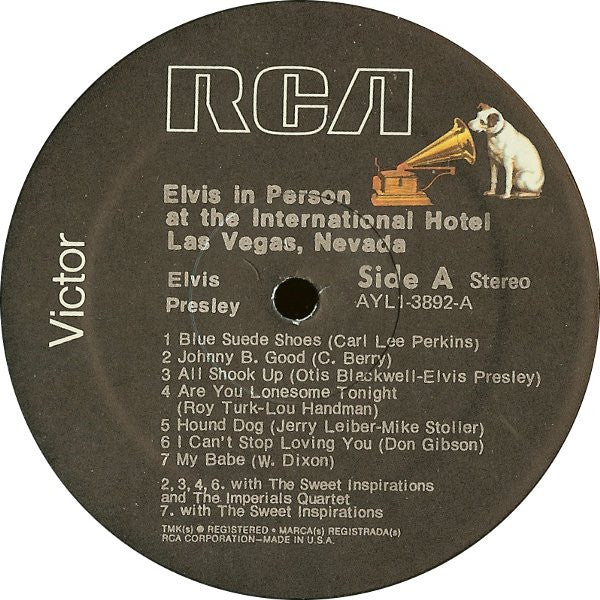 Elvis In Person At The International Hotel