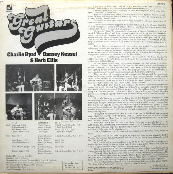 Great Guitars, (Charlie Byrd / Barney Kessel / Herb Ellis)