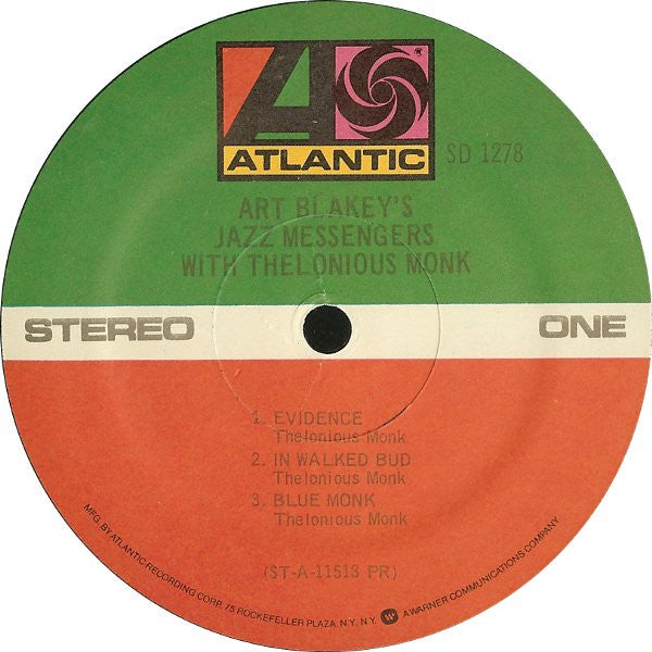 Art Blakey's Jazz Messengers With Thelonious Monk