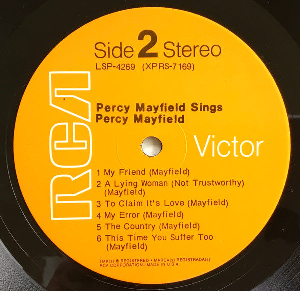 Sings Percy Mayfield