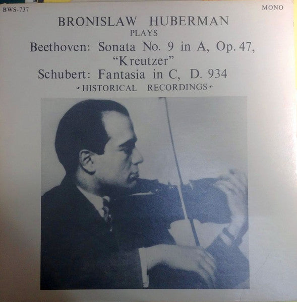 Sonata N°9 / Fantasia (Historical Recordings. )