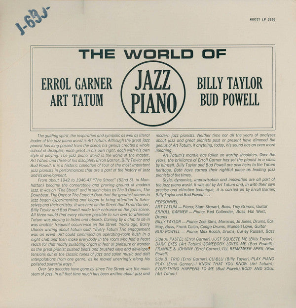 The World Of Jazz Piano
