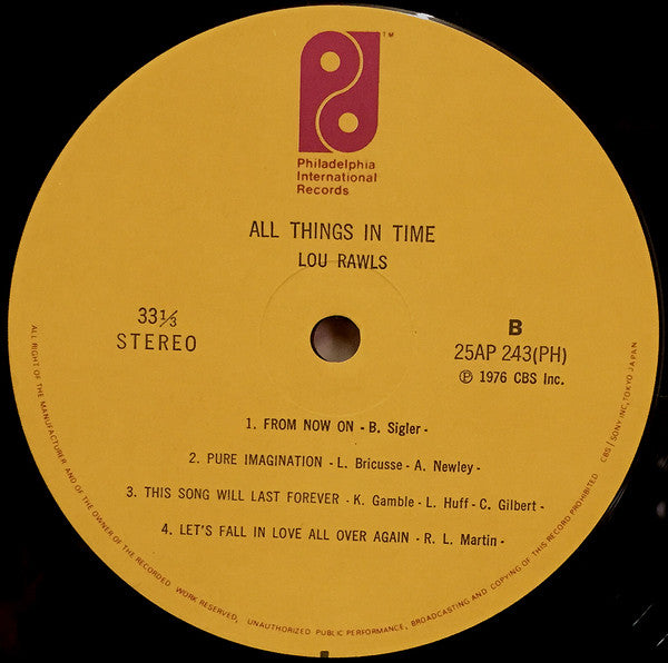 All Things In Time