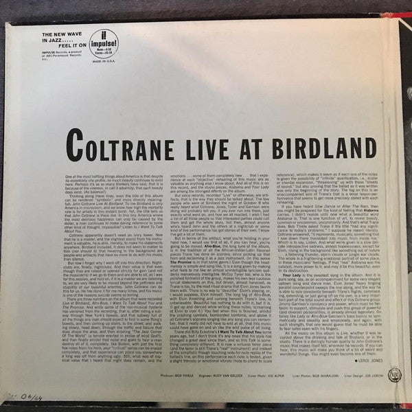 Live At Birdland