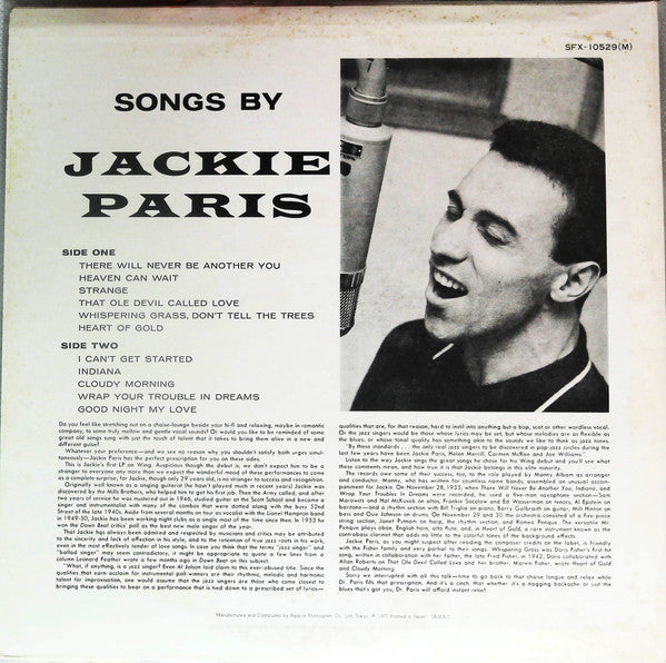 Songs By Jackie Paris