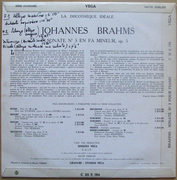 Sonate Pour Piano N°3