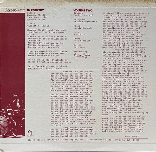 In Concert, Volume 2