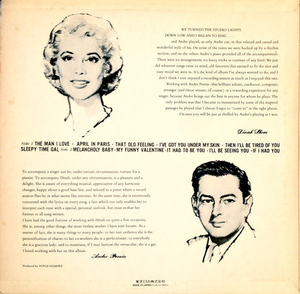 Dinah Sings, Previn Plays (Songs In A Mid-Night Mood)