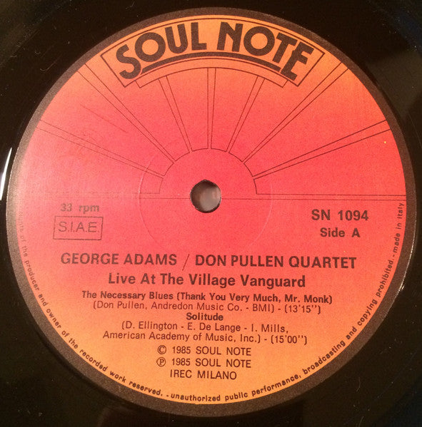 Live At Village Vanguard