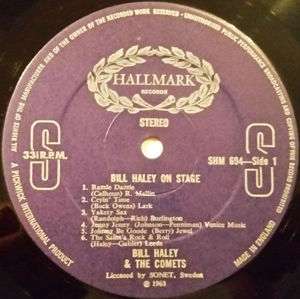 Bill Haley On Stage