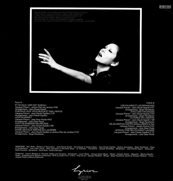Chante Prévert (Chansons Inédites)