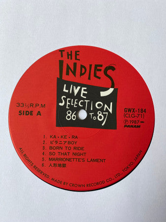 The Indies Live Selection 86 To 87