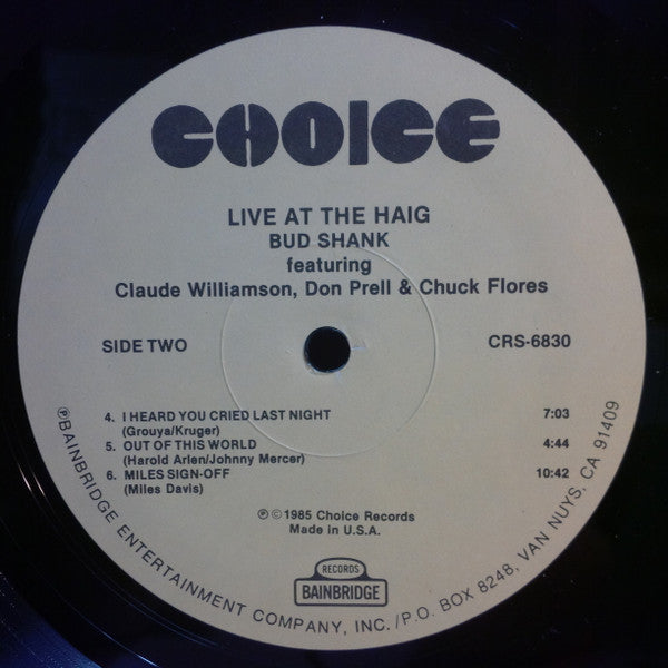 Live At The Haig