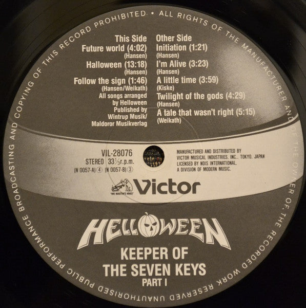 Keeper Of The Seven Keys (Part I)