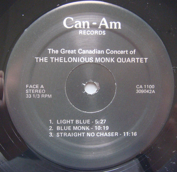 The Canadian Concert Of Thelonious Monk