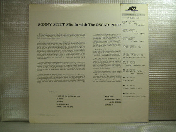 Sonny Stitt Sits In With The Oscar Peterson Trio
