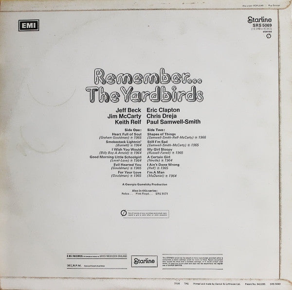 Remember... The Yardbirds