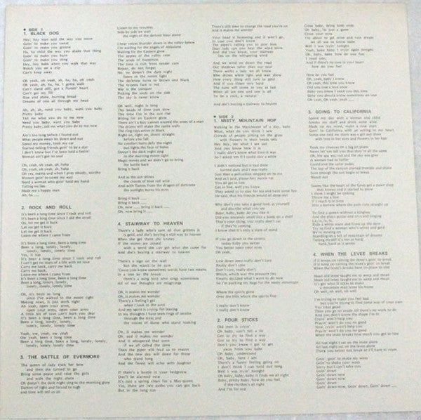 Untitled = レッド・ツェッペリン IV