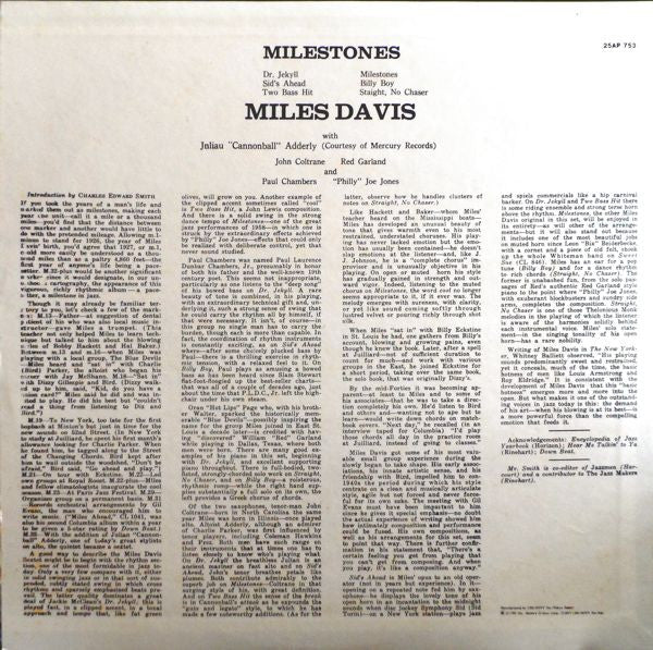 Milestones