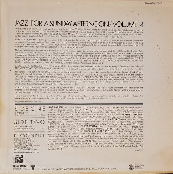 Jazz For A Sunday Afternoon Volume 4