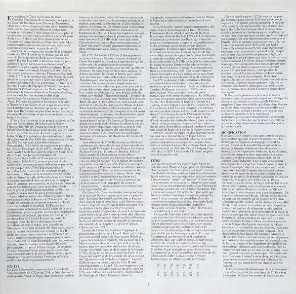 Das Wohltemperierte Klavier BWV 846-893 = The Well-Tempered Clavier = Le Clavier Bien Tempéré