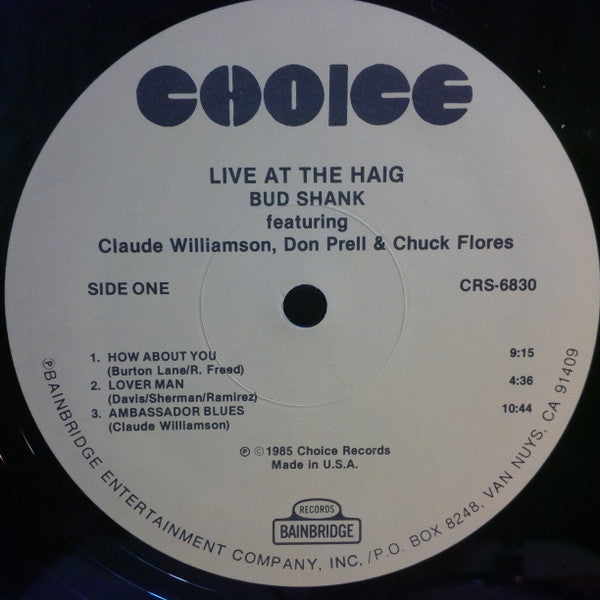 Live At The Haig