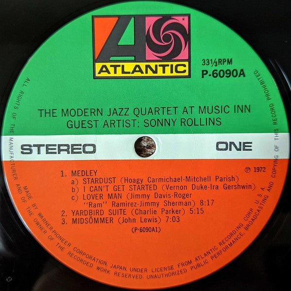 The Modern Jazz Quartet At Music Inn — Volume 2