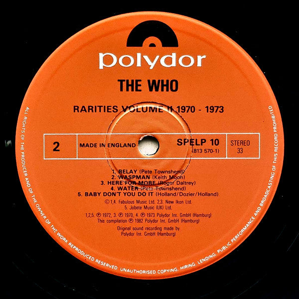 Rarities Vol. 2 "1970-1973"