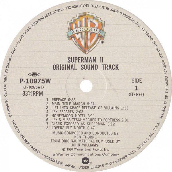 Superman Ⅱ (Original Sound Track)