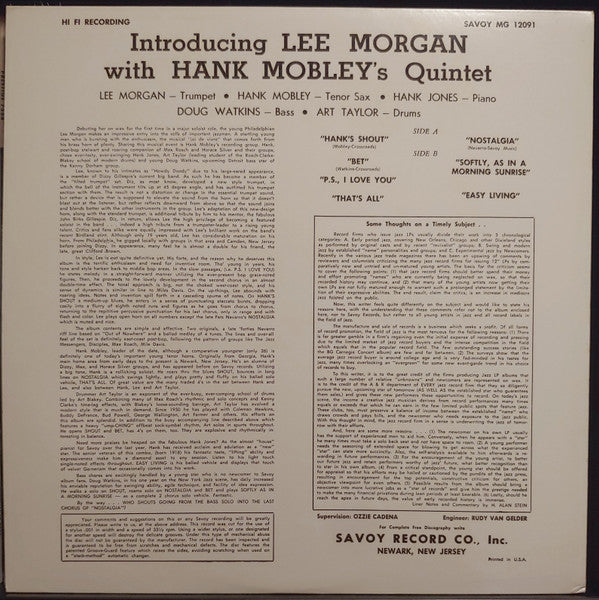 Introducing Lee Morgan