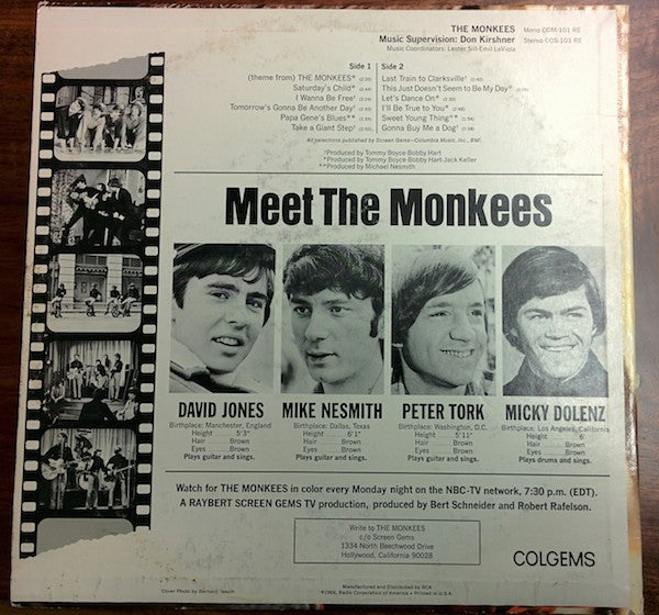 Release: The Monkees-Vinyl-US-1966-COS-101, COS-101 RE-4680236