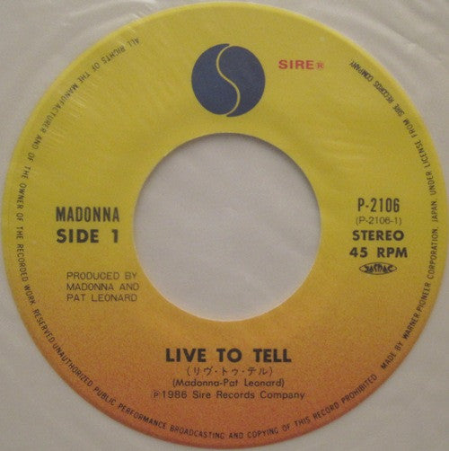 Live To Tell = リヴ・トゥ・テル