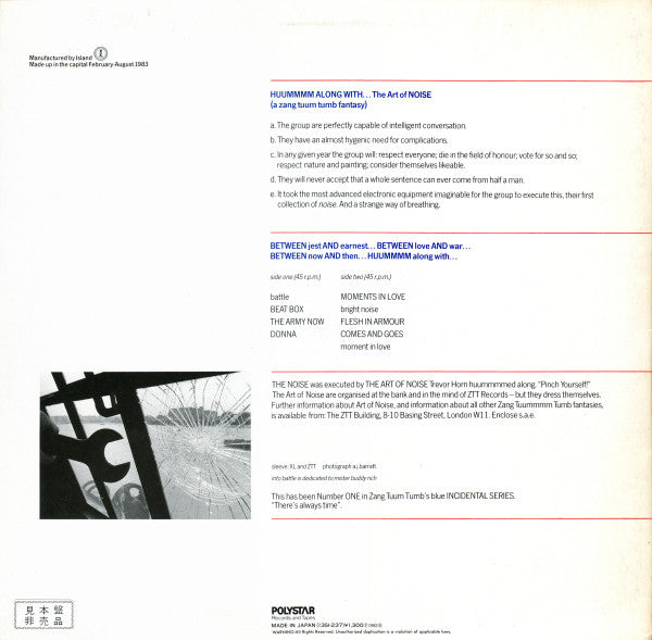 Into Battle With The Art Of Noise
