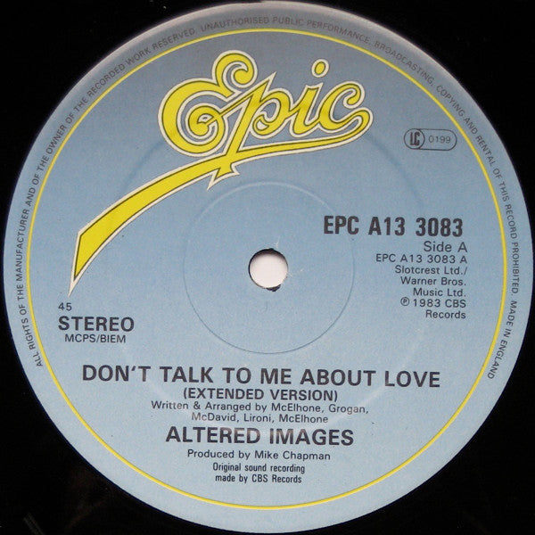 Don't Talk To Me About Love