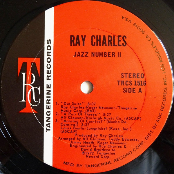 Master Release: Jazz Number II by Ray Charles