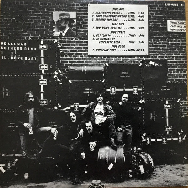 The Allman Brothers Band At Fillmore East