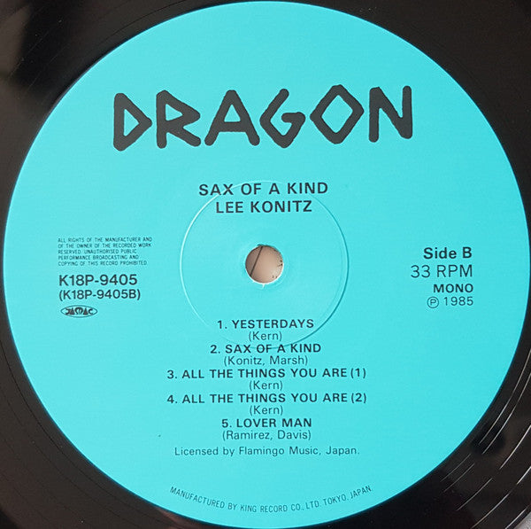 Sax Of A Kind - Lee Konitz In Sweden 1951/53