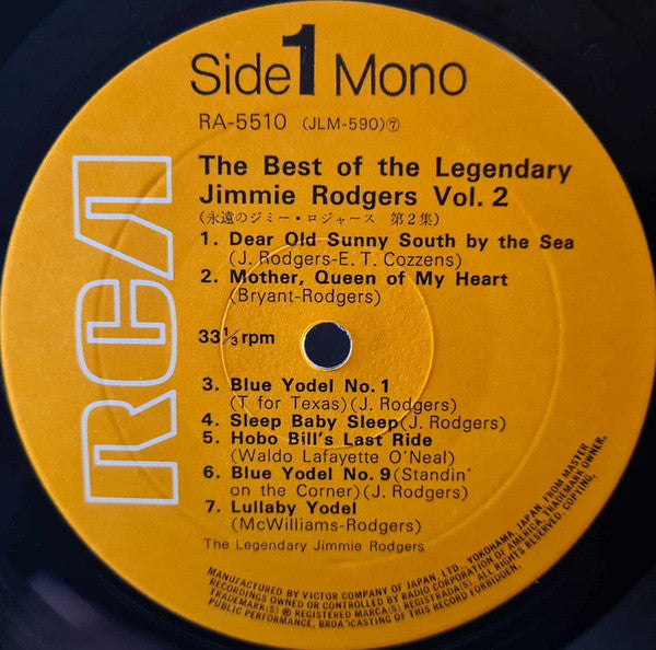 The Best Of The Legendary Jimmie Rodgers Vol. 2