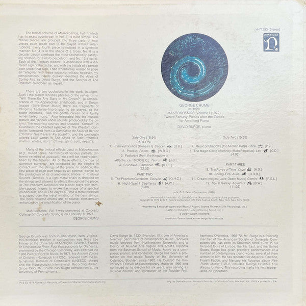 Makrokosmos, Volume I