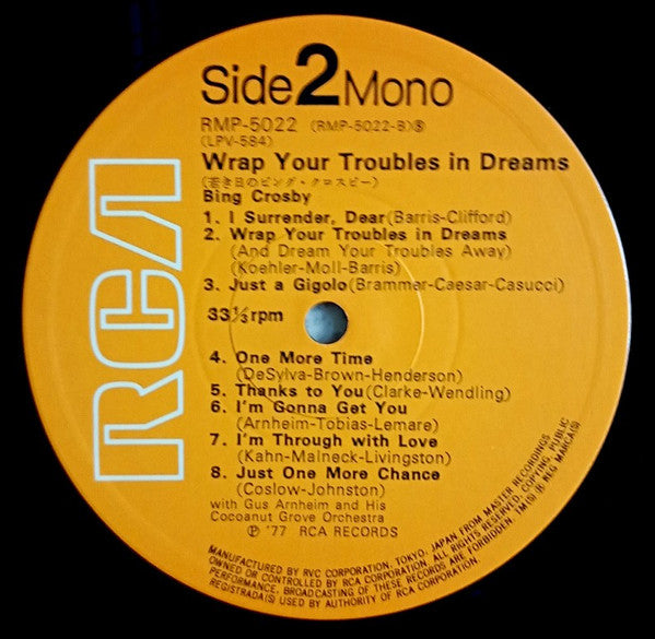 Wrap Your Troubles In Dreams = 若き日のビング・クロスビー