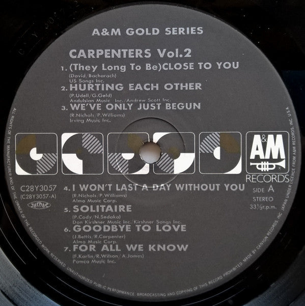 A&M Gold Series Carpenters Vol.2
